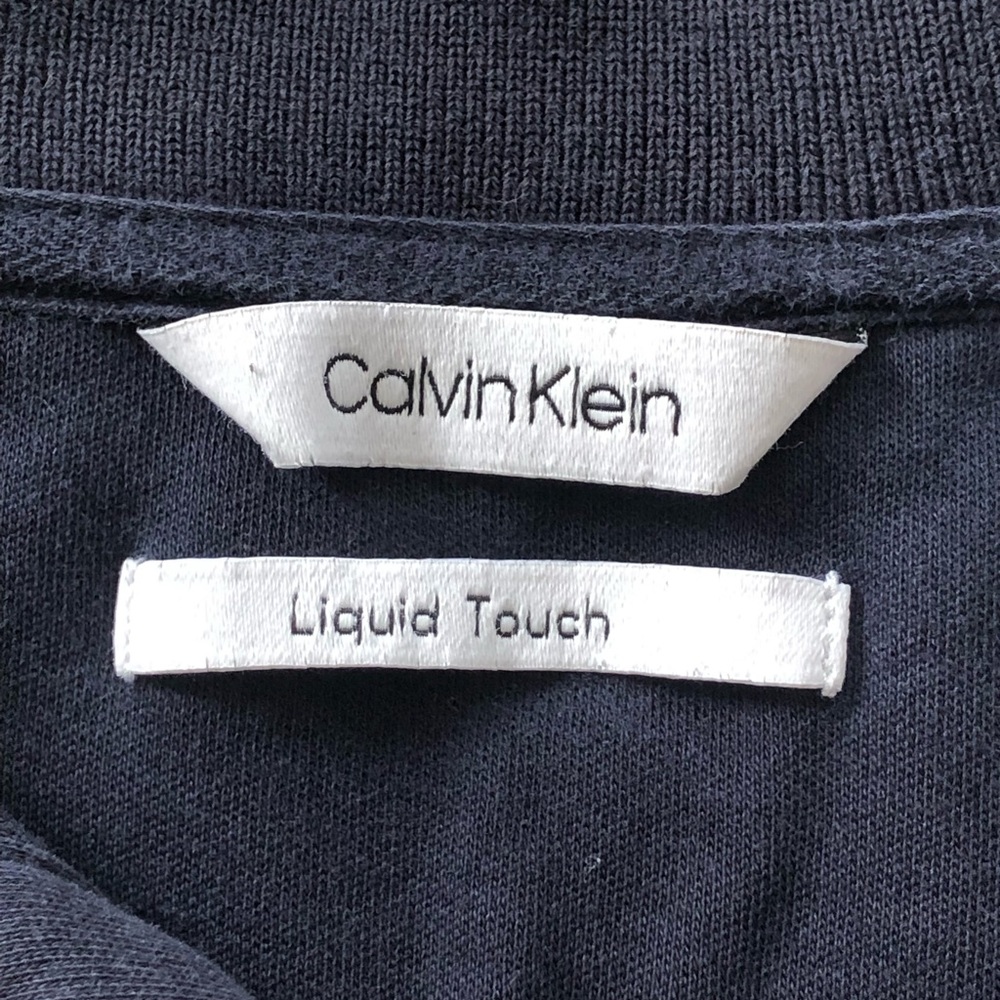 Calvin Klein Dark Navy Polo Size L - Picture 3 of 4